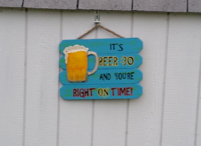 Sign on my next-door neighbor's RV. They had the right idea!